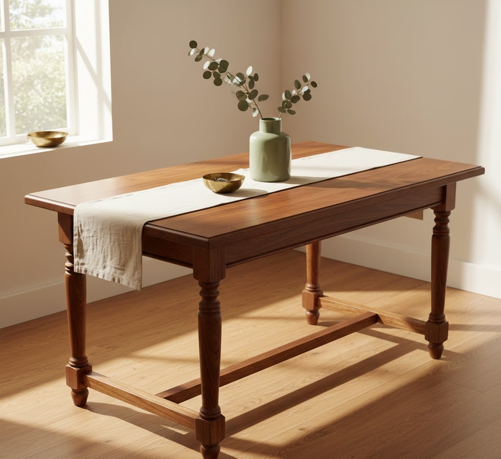 Restored wooden table